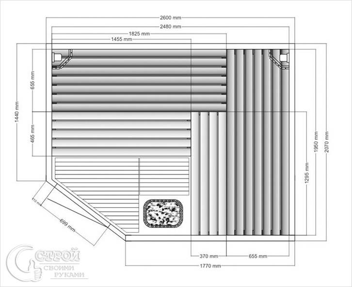 Сауна в квартире своими руками