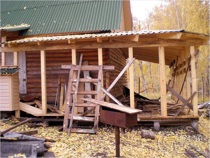 Веранда на даче своими руками