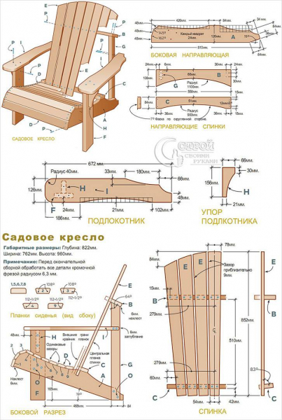 Садовая мебель своими руками